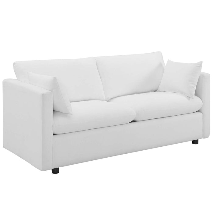 Activate Modern Upholstered Fabric Sofa – Cozy Design with Dense Foam, Easy Assembly, and Shipping!