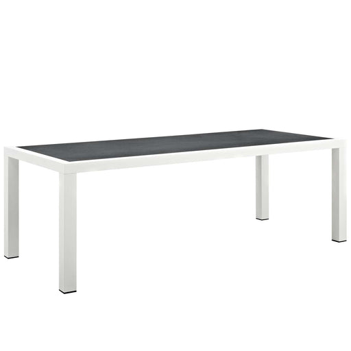 Stance 90.5" Outdoor Patio Aluminum Dining Table - alternate angle view