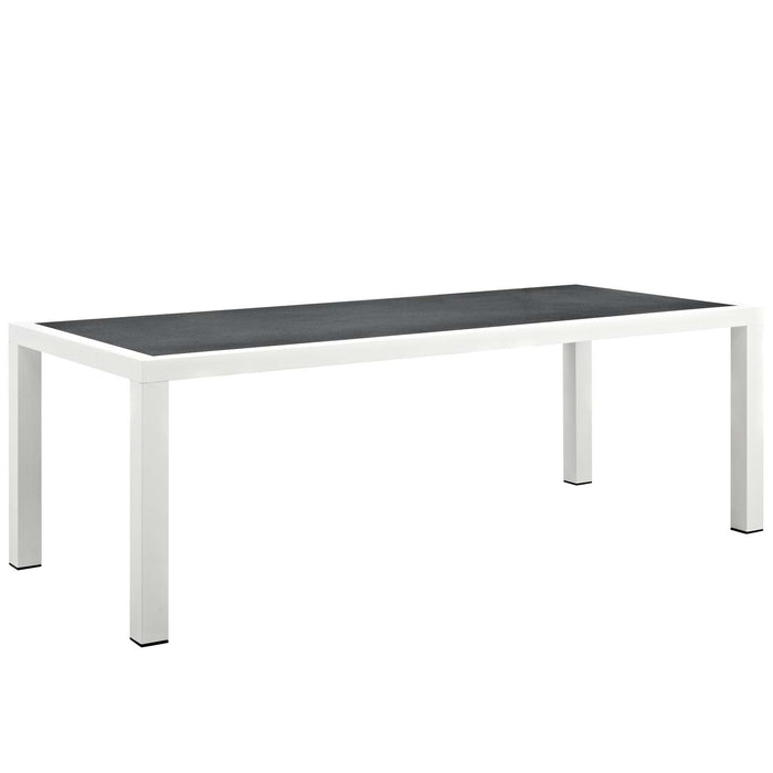 Stance 90.5" Outdoor Patio Aluminum Dining Table - alternate angle view