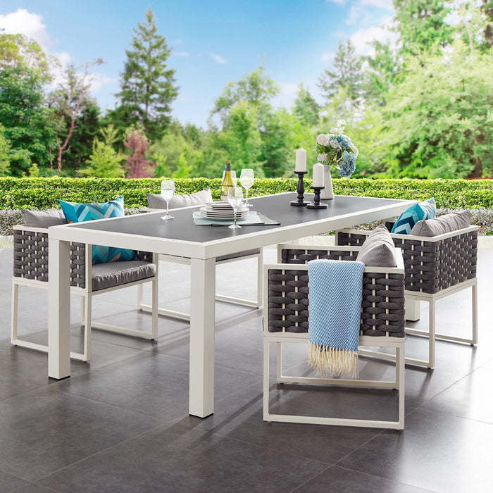 Stance 90.5" Outdoor Patio Aluminum Dining Table - Modway \outdoor\dining tables