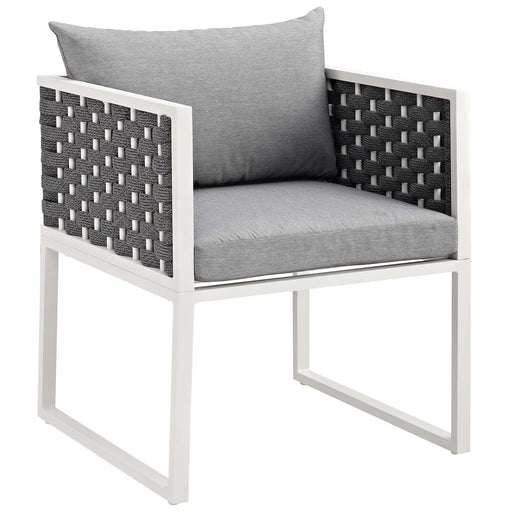 Stance Outdoor Patio Aluminum Dining Armchair - alternate angle view