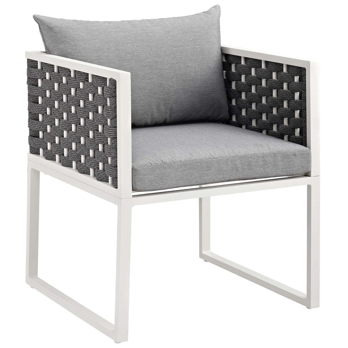 Stance Outdoor Patio Aluminum Dining Armchair - alternate angle view