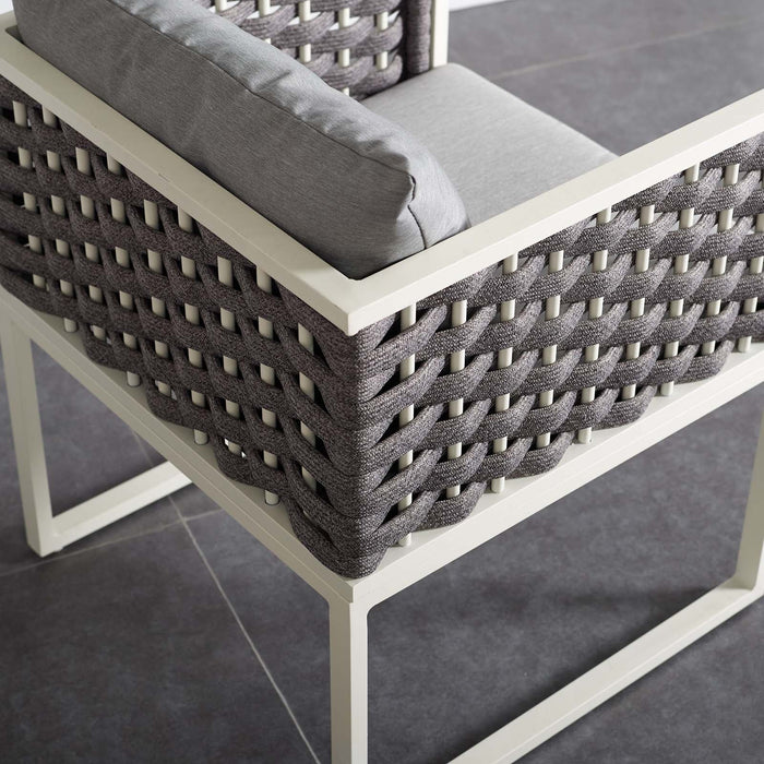 Stance Outdoor Patio Aluminum Dining Armchair - detail close-up