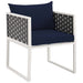 Stance Outdoor Patio Aluminum Dining Armchair - view 8