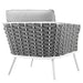 Stance 3 Piece Outdoor Aluminum Sectional Sofa Set by Modway - lifestyle in-use