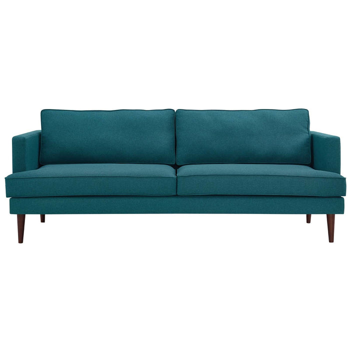 Agile Upholstered Fabric Sofa - in lifestyle setting