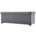 Modway Heritage Performance Velvet Sofa - Elegant Chesterfield Design... Living Room Furniture - Detail View