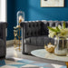 Modway Heritage Performance Velvet Sofa - Elegant Chesterfield Design, Stain-Resistant... Living Room Furniture - Close-Up