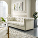 Modway Heritage Performance Velvet Sofa - Elegant Chesterfield Design, Stain-Resistant... Living Room Furniture - View 12
