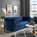 Modway Heritage Performance Velvet Sofa - Elegant Chesterfield Design, Stain-Resistant... Living Room Furniture - View 15