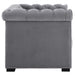 Modway Heritage Performance Velvet Armchair Living Room Furniture in Blue - Side View