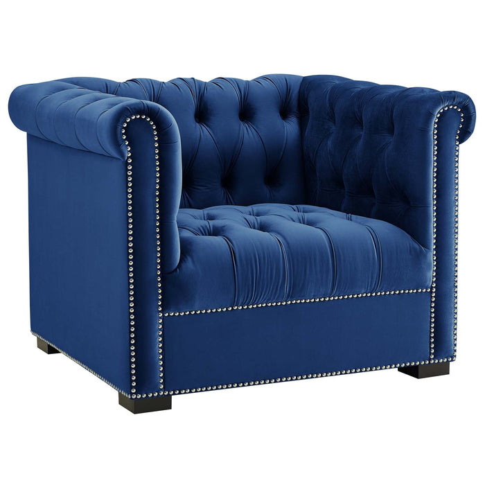 Modway Heritage Performance Velvet Armchair Living Room Furniture - View 16