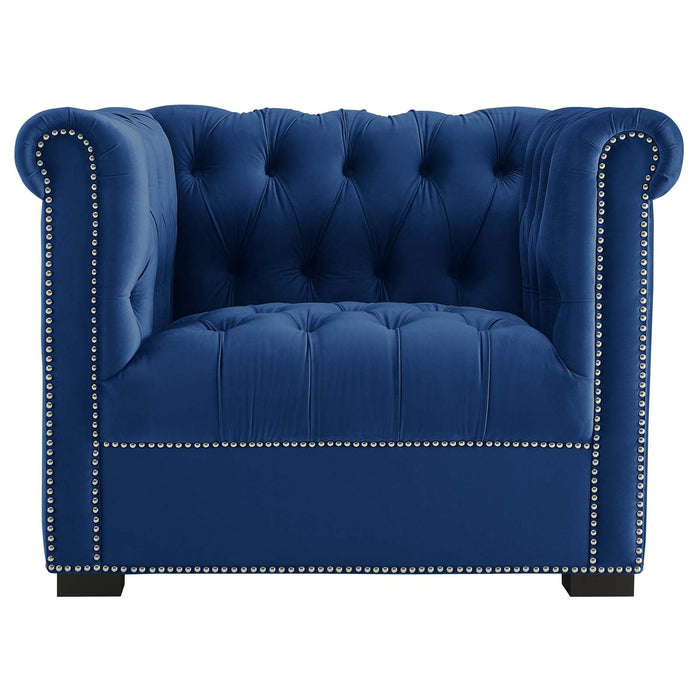 Modway Heritage Performance Velvet Armchair Living Room Furniture - View 14