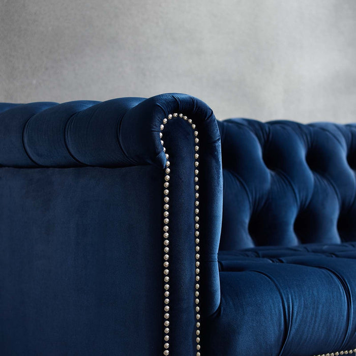 Modway Heritage Performance Velvet Armchair Living Room Furniture - View 11