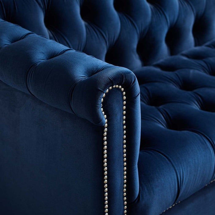 Modway Heritage Performance Velvet Armchair Living Room Furniture - View 10
