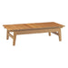 Bayport 4 Piece Outdoor Patio Teak Set outdoor patio furniture set dimensions and measurements