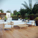 Bayport 4 Piece Outdoor Patio Teak Set outdoor patio furniture set