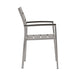 Shore Outdoor Patio Aluminum Dining Armchair - detail close-up