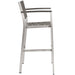 Shore Bar Stool Outdoor Patio Aluminum Set of 2 - in lifestyle setting