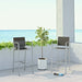 Shore Bar Stool Outdoor Patio Aluminum Set of 2 - Modway \outdoor\bar stools