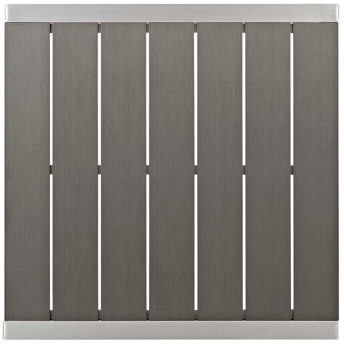 Shore 3 Piece Outdoor Patio Aluminum Pub Set - view 7
