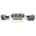 Stance 6 Piece Outdoor Aluminum Sectional Sofa Set by Modway - control panel detail