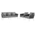 Stance 3 Piece Outdoor Patio Aluminum Sectional Sofa Set by Modway - control panel detail