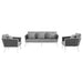 Stance 3 Piece Outdoor Patio Aluminum Sectional Sofa Set by Modway - view 18