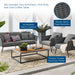 Stance 4 Piece Outdoor Patio Aluminum Sectional Sofa Set outdoor patio furniture set lifestyle shot