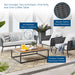 Stance 4 Piece Outdoor Patio Aluminum Sectional Sofa Set by Modway - detail close-up