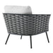 Stance 4 Piece Outdoor Patio Aluminum Sectional Sofa Set by Modway - interior view