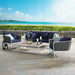 Stance 4 Piece Outdoor Patio Aluminum Sectional Sofa Set by Modway - view 24