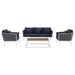 Stance 4 Piece Outdoor Patio Aluminum Sectional Sofa Set outdoor patio furniture set