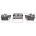 Stance 6 Piece Outdoor Aluminum Sectional Sofa Set by Modway - top view