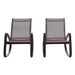 Modway Traveler Rocking Lounge Chair Outdoor Patio Mesh Sling Set of 2 Living Room Furniture - Lifestyle View