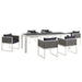 Modway Stance 7 Piece Outdoor Patio Aluminum Dining Set - View 17