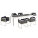 Modway Stance 7 Piece Outdoor Patio Aluminum Dining Set - View 9