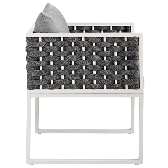 Modway Stance 9 Piece Outdoor Patio Aluminum Dining Set - Lifestyle View