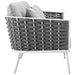 Stance 5 Piece Outdoor Aluminum Sectional Sofa Set by Modway - lifestyle in-use