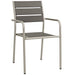 Modway Shore 5 Piece Outdoor Patio Aluminum Dining Set - Close-Up