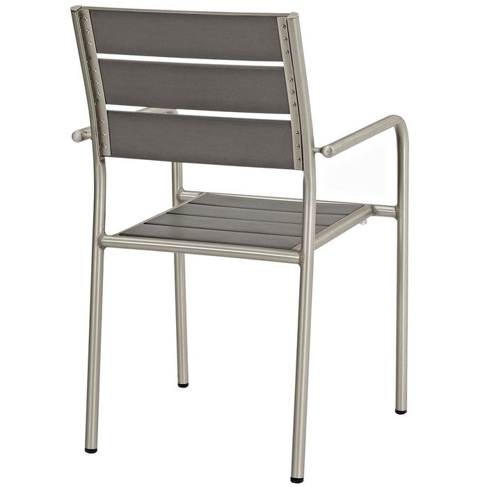 Modway Shore 5 Piece Outdoor Patio Aluminum Dining Set - View 12