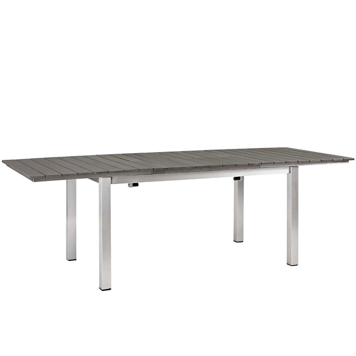 Modway Shore 5 Piece Outdoor Patio Aluminum Dining Set - Dimensions
