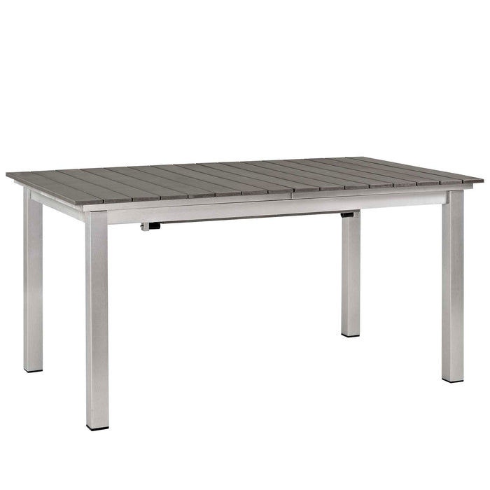 Modway Shore 5 Piece Outdoor Patio Aluminum Dining Set - Features