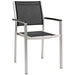 Shore 7 Piece Outdoor Patio Aluminum Dining Set - detail close-up