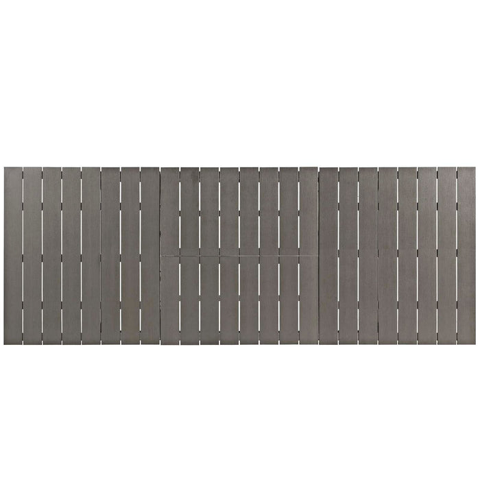 Shore 9 Piece Outdoor Patio Aluminum Dining Set by Modway - feature highlight
