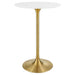 Modway Lippa Round Wood Bar Table Living Room Furniture - View 55