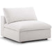 Commix Down Filled Overstuffed Armless Chair Beige