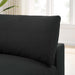 Commix Down Filled Overstuffed Armless Chair Black