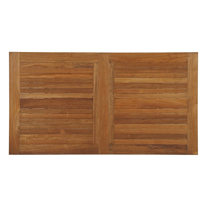 Marina 7 Piece Outdoor Patio Teak Dining Set by Modway - feature highlight