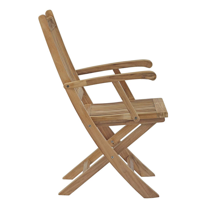 Marina 9 Piece Outdoor Patio Teak Dining Set by Modway - specifications diagram
